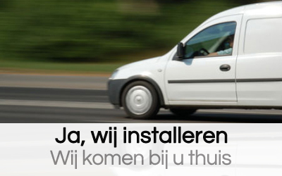 foto die laat zien dat wij bij u thuis komen installeren en kijken